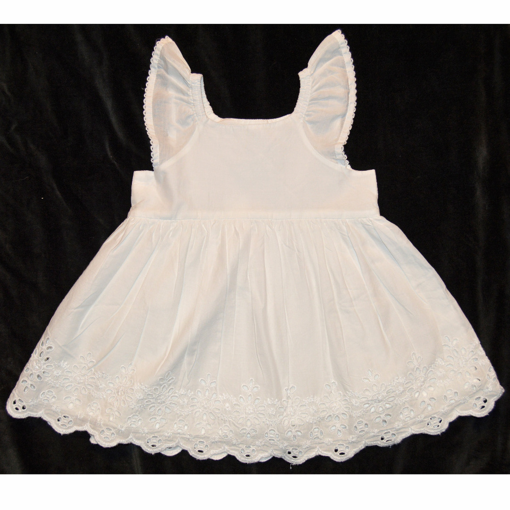 Baby Gap Factory NWT White Eyelet Portrait Sun Dress 3-6 18-24 Months